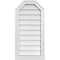 Ekena Millwork Octagonal Top Surface Mount PVC Gable Vent w/ 2"W x 2"P Brickmould Sill Frame, 16"W x 32"H GVPOT16X3203SN - alternate 1